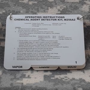 M256A2 Chemical Agent Detector Instructions
